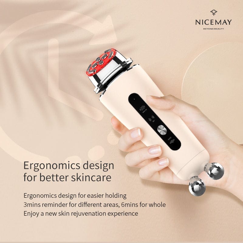 Microcurrent Anti-Aging Face Massager Facial Lifting Device Ergonomic Handling