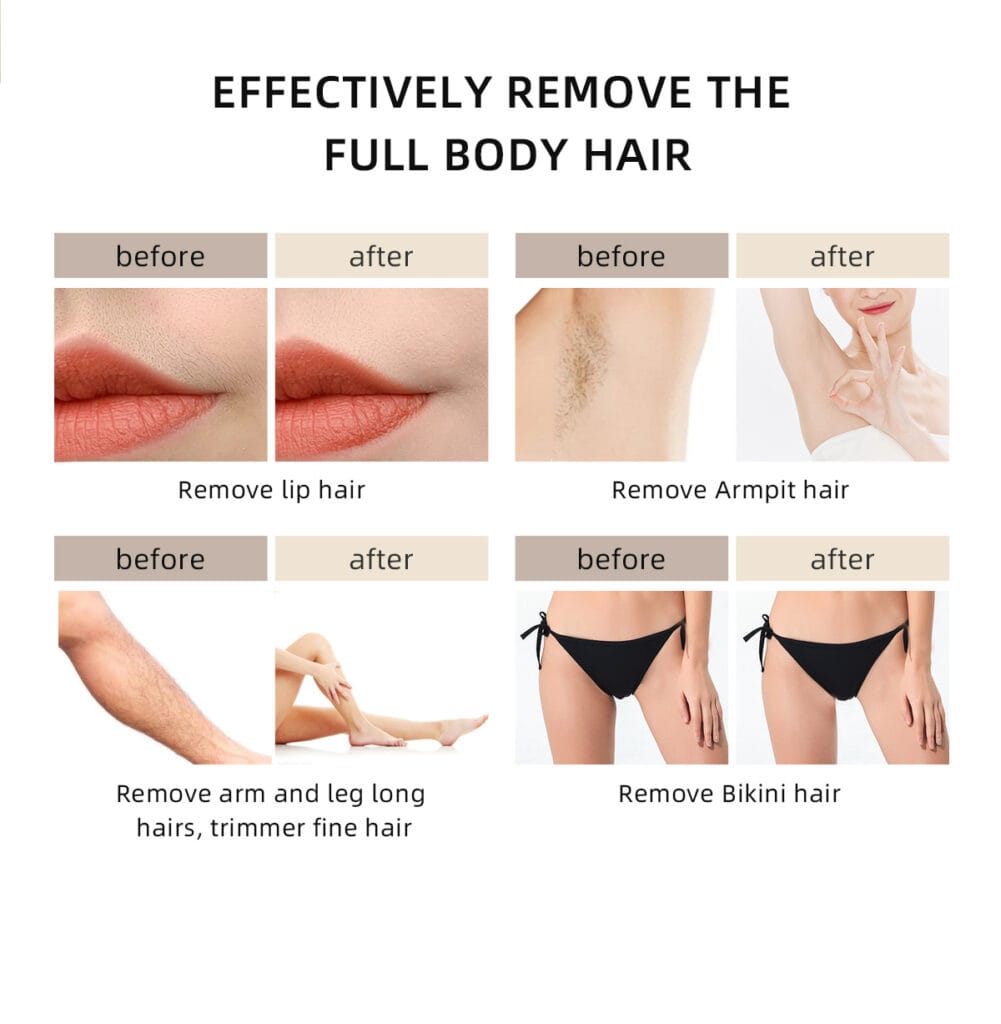 NICEMAY multifunctional hair trimmer for facial and body grooming with detachable washable heads and multiple attachments, product image 7