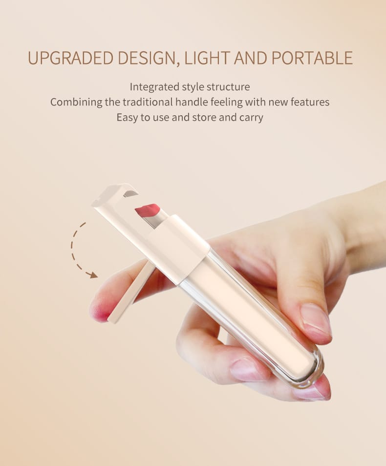 NICEMAY heated eyelash curler with silicone lash pad, thermochromic temperature indicator, built-in LED light, and Type-C charging, product image 9