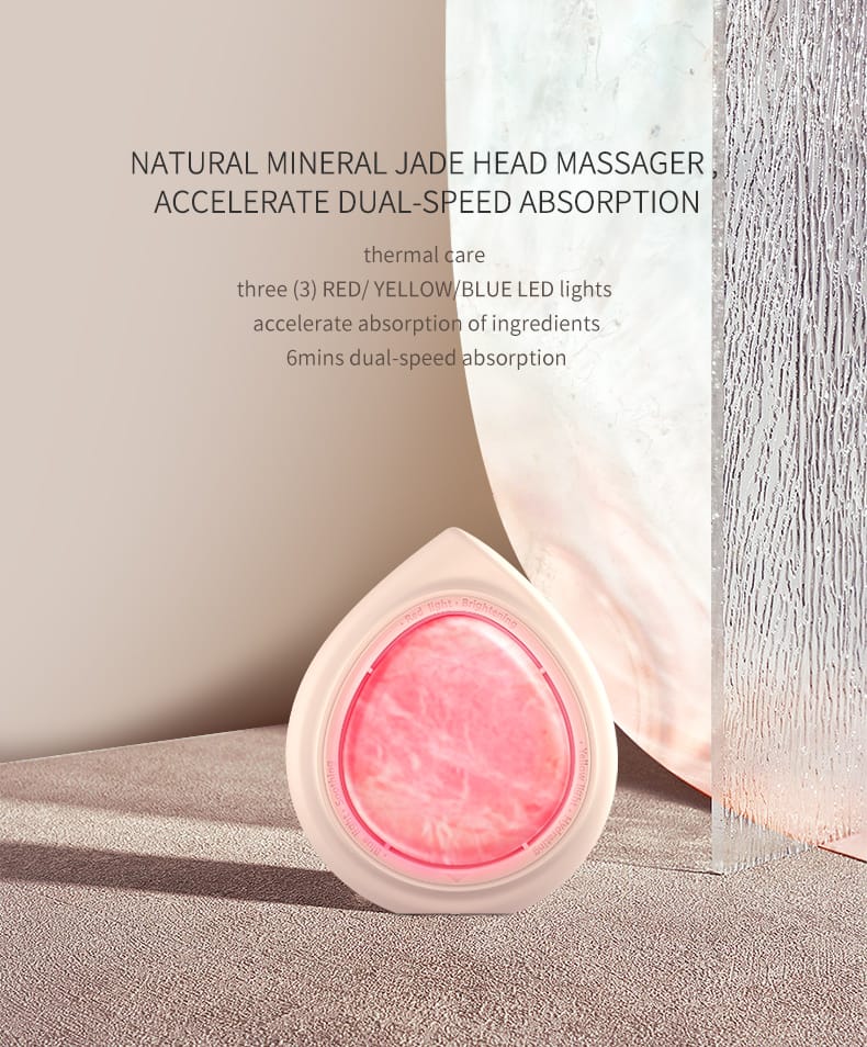 NICEMAY compact LED therapy device with thermal care, three LED modes, portable design, and a detachable massage head, product image 4