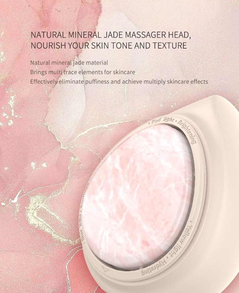 NICEMAY compact LED therapy device with thermal care, three LED modes, portable design, and a detachable massage head, product image 6