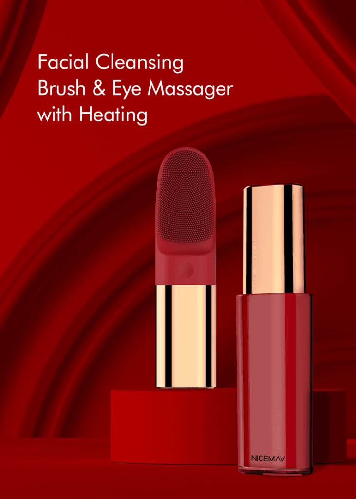 NICEMAY MR-1931 facial cleansing brush and eye massager with heating.