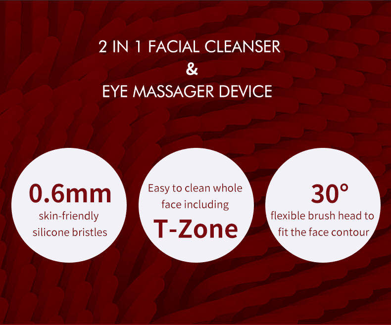NICEMAY MR-1931 two-in-one silicone facial cleanser and eye massager.