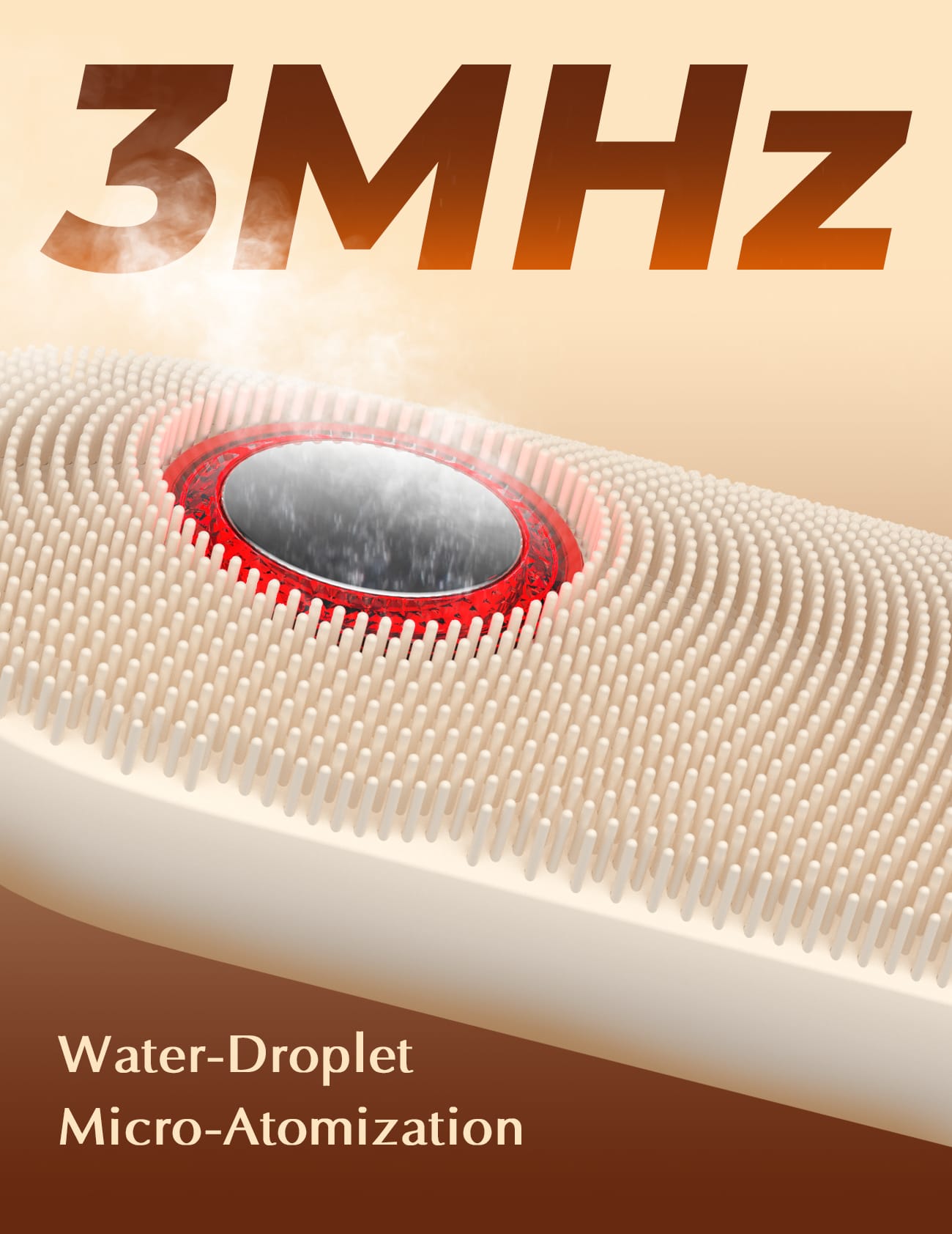 NICEMAY MR-2631 facial brush with 3 MHz water-droplet micro-atomization
