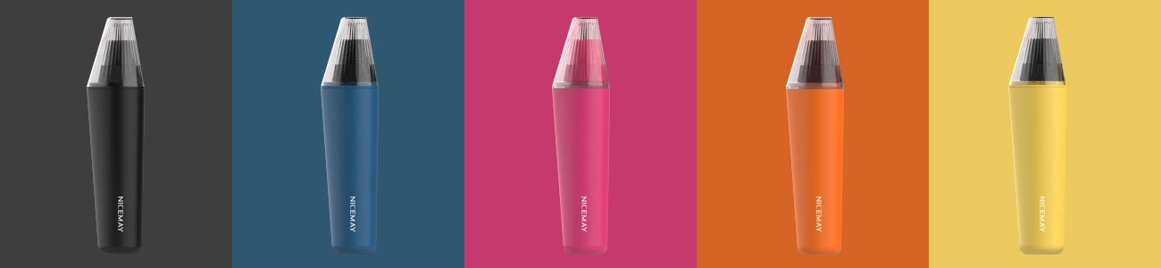 NICEMAY QM-2065 OEM electric trimmer shown in five color options.