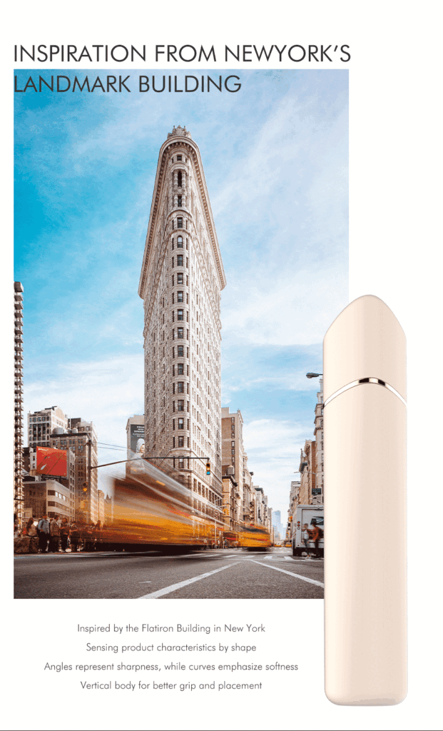 NICEMAY QM-2066 facial hair remover inspired by compact personal grooming design